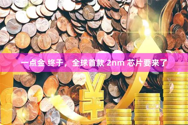 一点金 终于，全球首款 2nm 芯片要来了