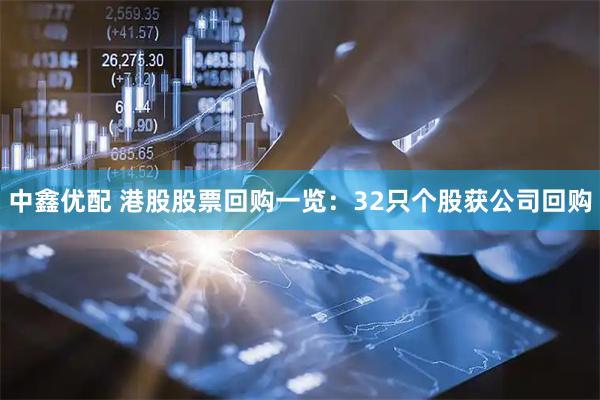 中鑫优配 港股股票回购一览：32只个股获公司回购