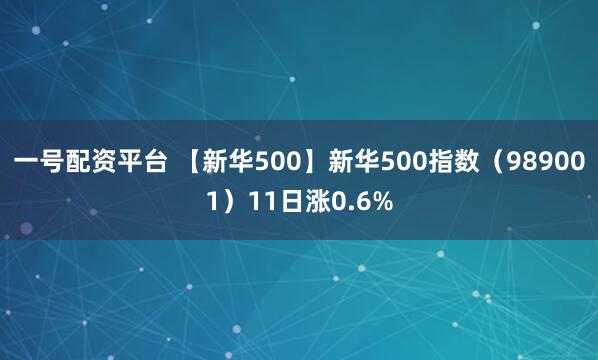 一号配资平台 【新华500】新华500指数（989001）11日涨0.6%